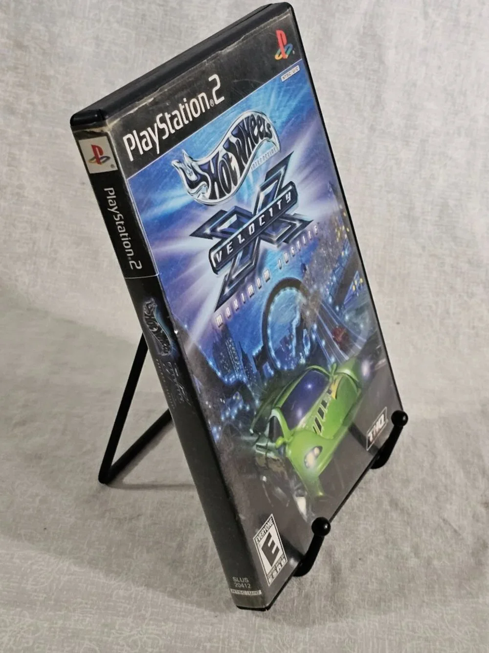 Hot Wheels Velocity X Maximum Justice Sony PS2 2002 CIB w/ Manual Reg Card